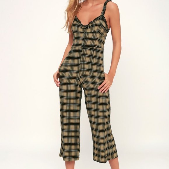 Faithfull the Brand Pants - Faithfull The Brand -  Plaid Jumpsuit - Never worn!